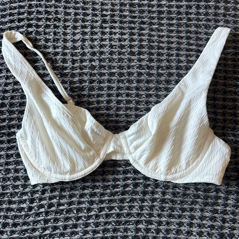 Abercrombie & Fitch White Bikini Top